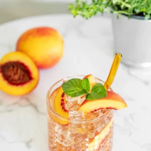 Iced Peach & Basil